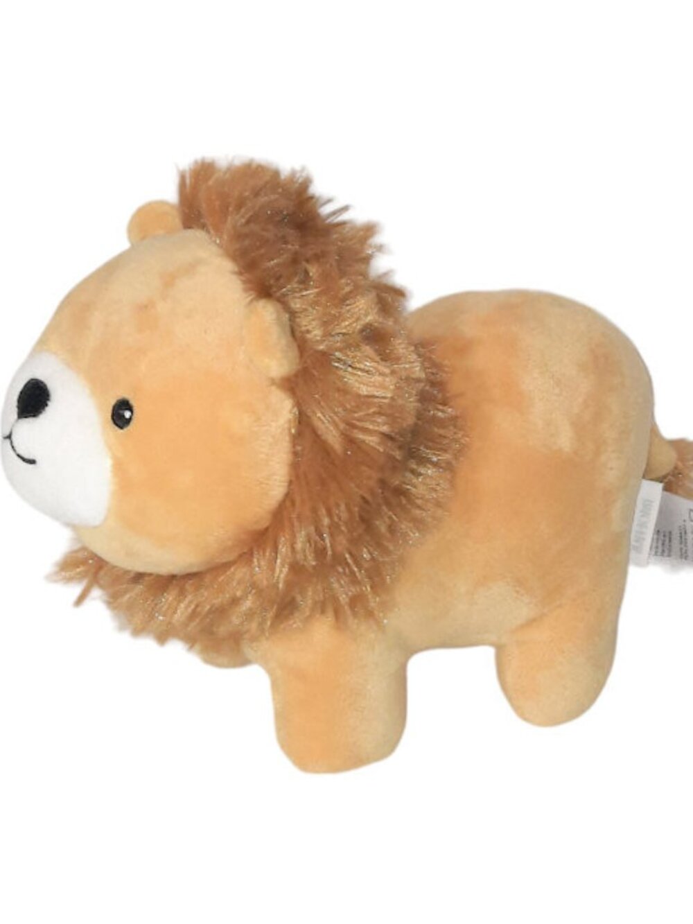 H&M Home Tan Lion Sewn Eyes Soft Plush Stuffed Animal Lovey Toy 7"